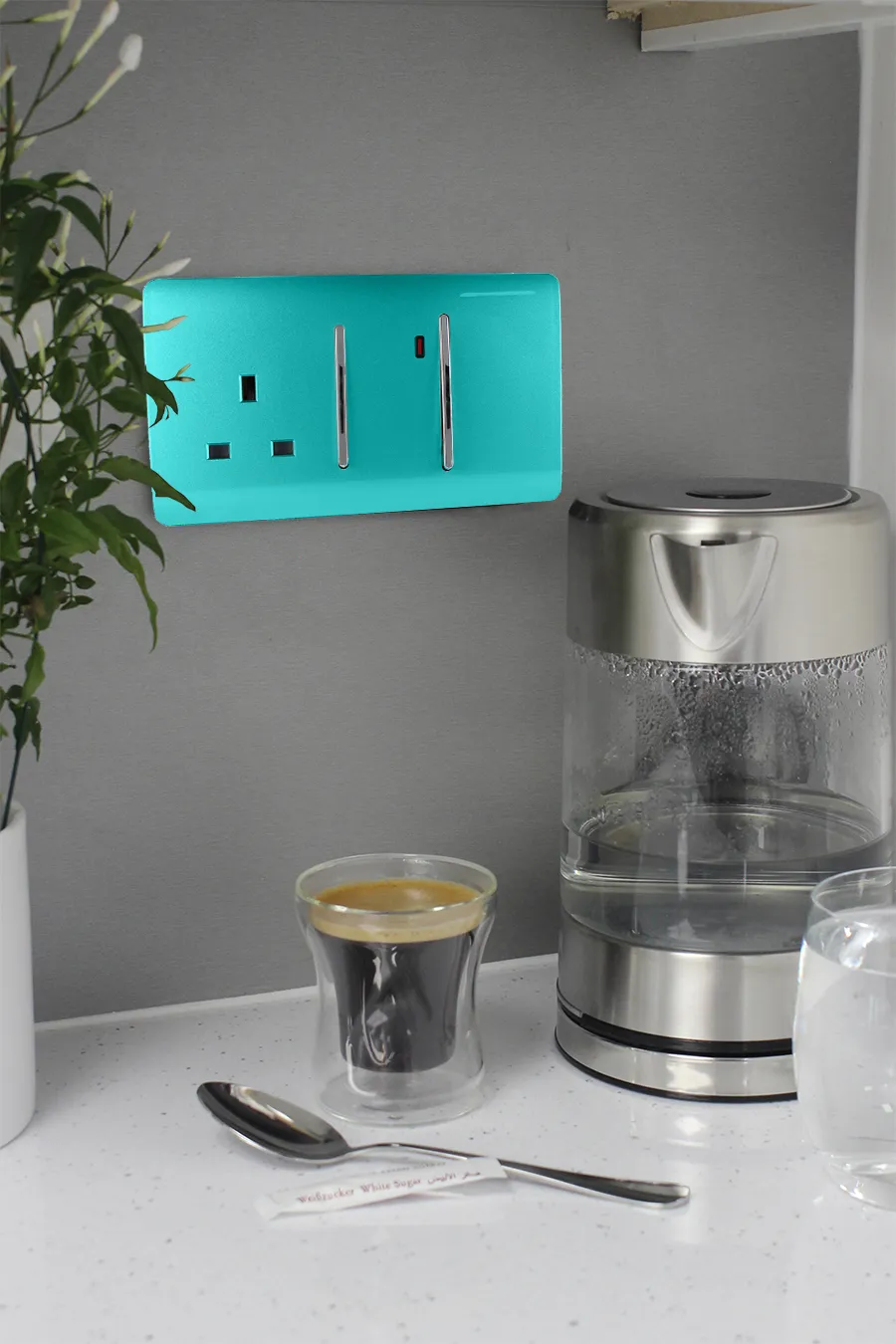 Bright Teal Wiring Accessories Trendi Decorative Screwless Bright Teal Wiring Accessories Trendi Decorative Screwless